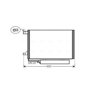 A/C-kondensor AVA COOLING MSA5386D