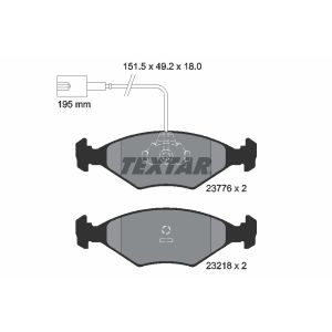 Conjunto de pastilhas de travão TEXTAR 2377601, frente