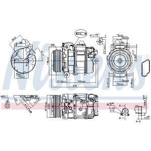 Klimakompressor NISSENS 890390