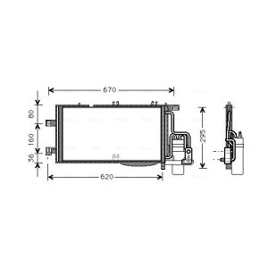 Condensador, ar condicionado AVA COOLING OLA5370D AVA