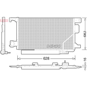 Kondensator, Klimaanlage DENSO DCN17023