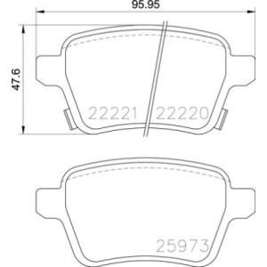 Jeu de garnitures de frein, frein à disque PRIME LINE BREMBO P 59 086