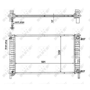 Radiateur, refroidissement du moteur EASY FIT NRF 56134