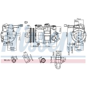 Kompressor, Klimaanlage NISSENS 890620