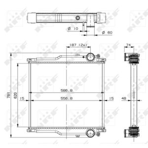 Radiator, motorkoeling NRF 509767