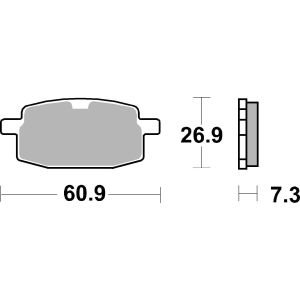 Bremsbelagsatz, ohne Straßenzulassung BREMBO 07041