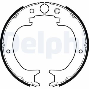 Conjunto de sapatas de travão, travão de estacionamento DELPHI LS2082