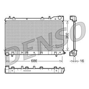 Radiador de motor DENSO DRM36004