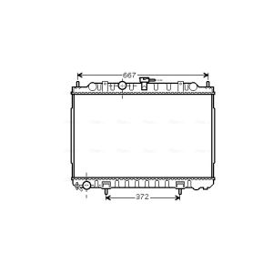 Arrefecedor do motor AVA COOLING DN2238