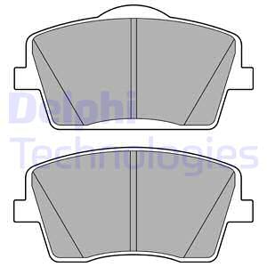 Bremsbelagsatz DELPHI LP3435, Vorne