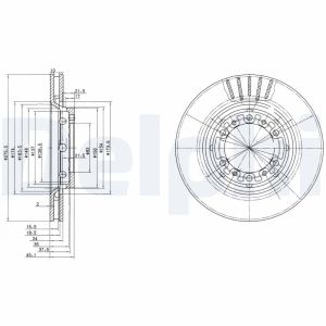 Disco de freno DELPHI BG3115