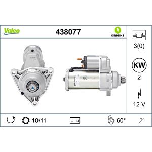 Arrancador VALEO ORIGINS NEW VALEO 438077