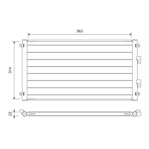 A/C-kondensor VALEO 822755