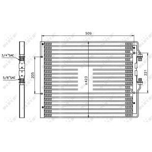 Kondensor, luftkonditionering NRF 35059