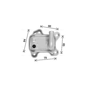 Arrefecedor de óleo, óleo do motor AVA COOLING OL3715