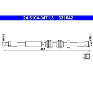 Bremsschlauch ATE 24.5104-0471.3