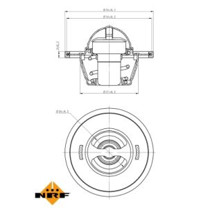 Thermostaat, koelvloeistof EASY FIT NRF 725016