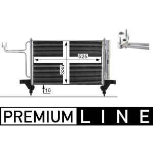 A/C-kondensor MAHLE AC 790 000P