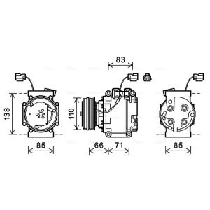Compressor, ar condicionado AVA COOLING HDAK260