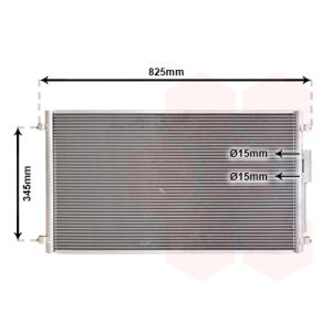Condensator, airconditioning VAN WEZEL 07005079