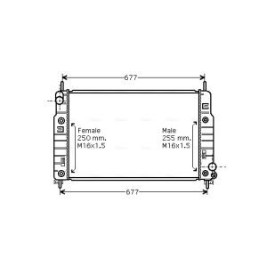 Arrefecedor do motor AVA COOLING FD2223