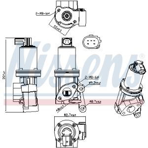Válvula EGR NISSENS 98312