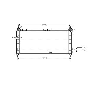 Arrefecedor do motor AVA COOLING OLA2203