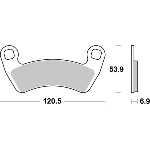 Pastilha de travão BREMBO 07PO17SD