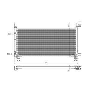 Verflüssiger, Klimaanlage NRF 350466