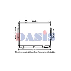 Arrefecedor do motor AKS DASIS 560021N