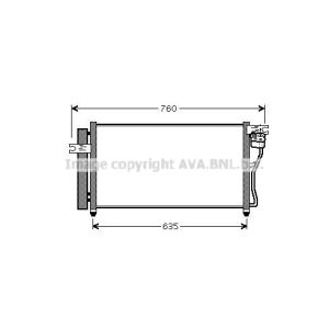 Kondensator, Klimaanlage AVA COOLING HY5178D AVA