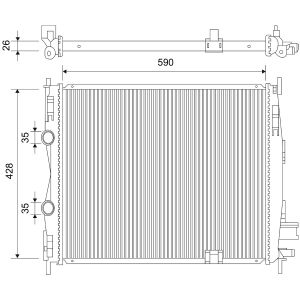 Radiateur moteur VALEO 701113