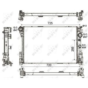 Radiator, motorkoeling NRF 53140