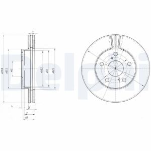 Disco de freno DELPHI BG2906