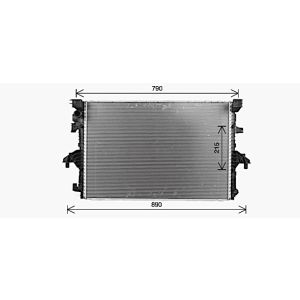 Arrefecedor do motor AVA COOLING VN2436