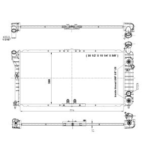 Radiador, arrefecimento do motor EASY FIT NRF 56001