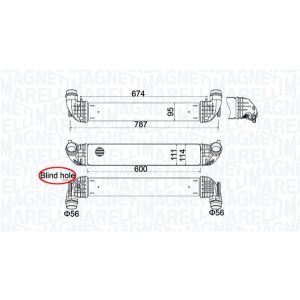 Ladeluftkühler MAGNETI MARELLI 351319205850