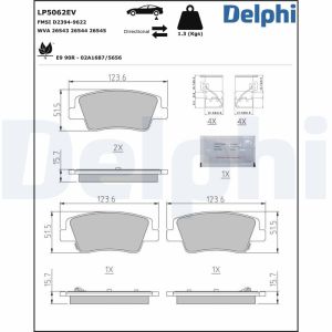 Remblokset DELPHI LP5062EV