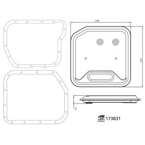 Kit de filtros hidráulicos, transmissão automática FEBI BILSTEIN 173831