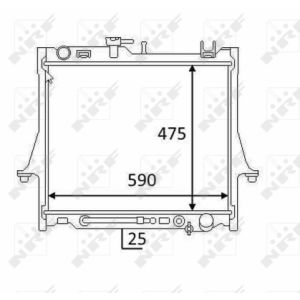 Radiator, motorkoeling NRF 58480