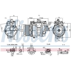 Kompressori, ilmastointilaite NISSENS 890060