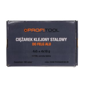 Pesos de equilíbrio PROFITOOL 0XAW FE4X5&4X10S ZN
