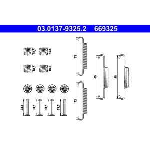 Set di accessori, ganasce dei freni ATE 03.0137-9325.2