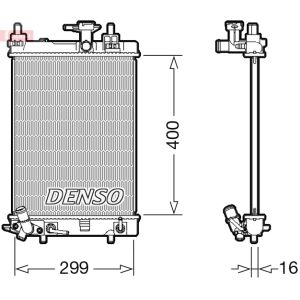 Radiador de motor DENSO DRM35004