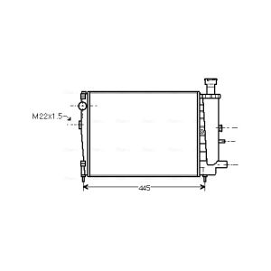 Arrefecedor do motor AVA COOLING CN2027