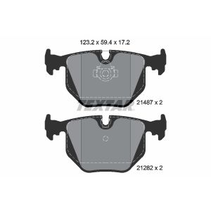 Remblokset TEXTAR 2148701, achter