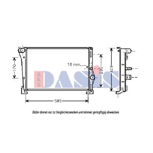 Motorkühler AKS DASIS 300002N
