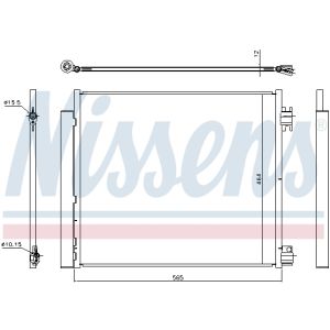 Condensator, airconditioning NISSENS 940546