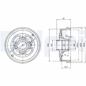 Tambour de frein DELPHI BF426