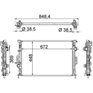 Arrefecedor do motor MAHLE CR 1748 000S
